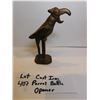 Image 1 : 407.  CAST IRON PARROT BOTTLE OPENER, VINTAGE