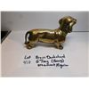 Image 2 : 410.  BRASS DASCHUND 6” HEAVY ORNAMENT/FIGURINE