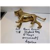 Image 5 : 411.  BRASS GERMAN SHEPHERD DOG 6” LONG ORNAMENT/FIGURINE