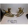 Image 1 : 413.  2 BRASS ROCKING HORSE ORNAMENTS