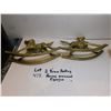 Image 4 : 413.  2 BRASS ROCKING HORSE ORNAMENTS