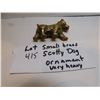Image 3 : 415.  SMALL BRASS SCOTTY DOG ORNAMENT
