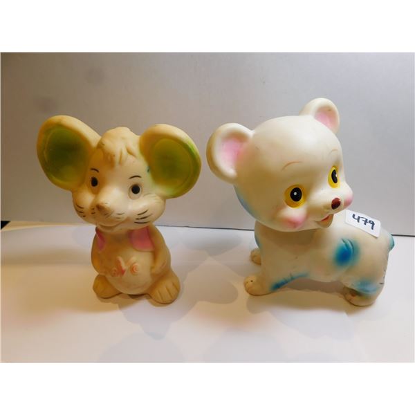 429.  2 VINTAGE SQUEAKY TOYS, WORKS
