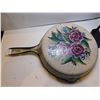 Image 1 : 437.  SMART’S BROCKVILLE #6, CAST IRON FRYNG PAN, HAND PAINTED WITH ROSES ON BACK