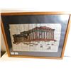 Image 1 : 440.  FRAMED PAPYRUS ART “ACROPOLIS”