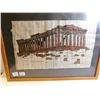 Image 2 : 440.  FRAMED PAPYRUS ART “ACROPOLIS”