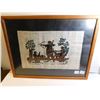 Image 1 : 441.  FRAMED PAPYRUS ART “CLASSICAL STYLE”