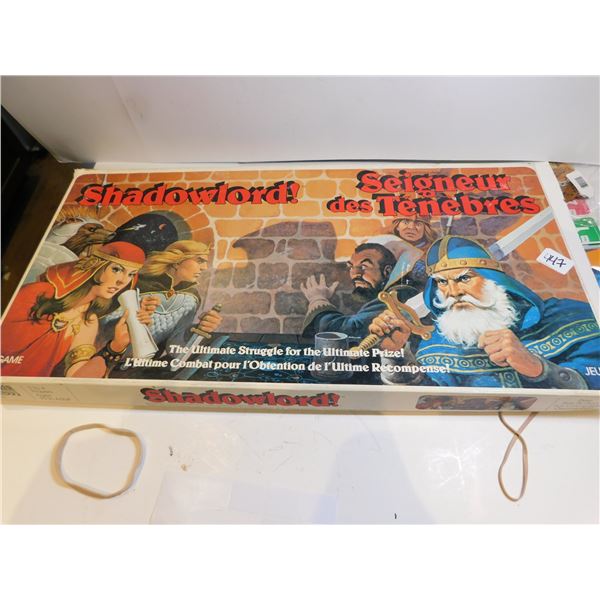 447.  SHADOWLORD BOARD GAME
