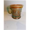 Image 2 : 457.  NORTHWOOD DANDELION, AQUA OPAL CARNIVAL GLASS MUG