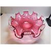 Image 1 : 462.  FENTON CRANBERRY GLASS 8 RUFFLES
