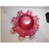 Image 3 : 462.  FENTON CRANBERRY GLASS 8 RUFFLES
