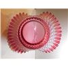 Image 4 : 463.  FENTON CRANBERRY AND CLEAR BASKET