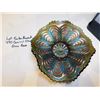 Image 3 : 470.  FENTON, PEACOCK DISH GREEN BASE