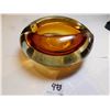 Image 4 : 473.  ATOMIC SHAPED AMBER TWO TONED UNIQUE SHAPED ASHTRAY