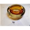 Image 5 : 473.  ATOMIC SHAPED AMBER TWO TONED UNIQUE SHAPED ASHTRAY