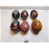 Image 1 : 478.  6 WOODEN UKRANIAN STYLE EGGS