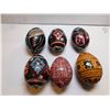 Image 2 : 478.  6 WOODEN UKRANIAN STYLE EGGS
