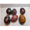 Image 3 : 478.  6 WOODEN UKRANIAN STYLE EGGS