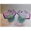 Image 2 : 483.  2, PARTYLITE HEXAGONAL HOLDERS, MARDI GRAS