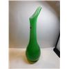 Image 2 : 484.  12.25” TALL GREEN VASE