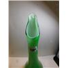 Image 3 : 484.  12.25” TALL GREEN VASE