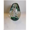 Image 1 : 485.  TWISTY TREE PAPER WEIGHT TEARDROP SHAPE, 4.5 “TALL