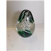 Image 2 : 485.  TWISTY TREE PAPER WEIGHT TEARDROP SHAPE, 4.5 “TALL