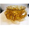 Image 3 : 489.  AMBER HAZEL ATLAS, PEBBLESTONE, PUNCH BOWL, 13 PIECES