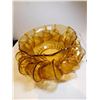 Image 5 : 489.  AMBER HAZEL ATLAS, PEBBLESTONE, PUNCH BOWL, 13 PIECES