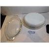 Image 3 : 491.  EMPIRE SCROLL’S 043 PYREX 1 ½ QT CASSEROLE DISH AND LID