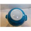 Image 4 : 494.  442, 1 ½ QT PYREX BLUE CINDERELLA MIXING BOWL