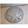 Image 3 : 497.  8 ½ “BLUE BUBBLE GLASS BOWL, VINTAGE