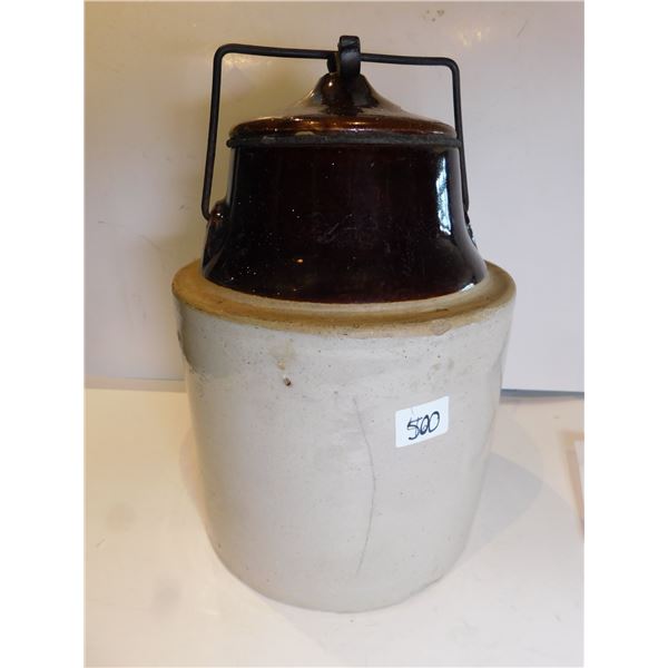 500.  PICKLING CROCK, LID AND GASKET