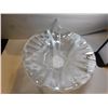 Image 1 : 502.  ANTICA CRYSTALLERIA ITALIANNA ART GLASS BOWL WHITE AND CLEAR, MADE IN ITALY