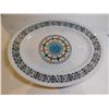 Image 1 : 516.  KATHIE WINKLE DESIGN PLATTER, ROULETTE PATTERN, IRONSTONE