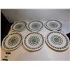 Image 1 : 517.  6 KATHIE WINKLE SANDWICH PLATES ROULETTE PATTERN