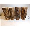 Image 1 : 518.  4 FAUX BAMBOO VASES