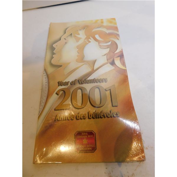 519.  2001 YEAR OF VOLUNTEERS 10 CENT RC MINT UNOPENED