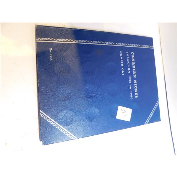 523.  1922-1960 CANADIAN NICKEL COLLECTION, MISSING 1925, 1926S