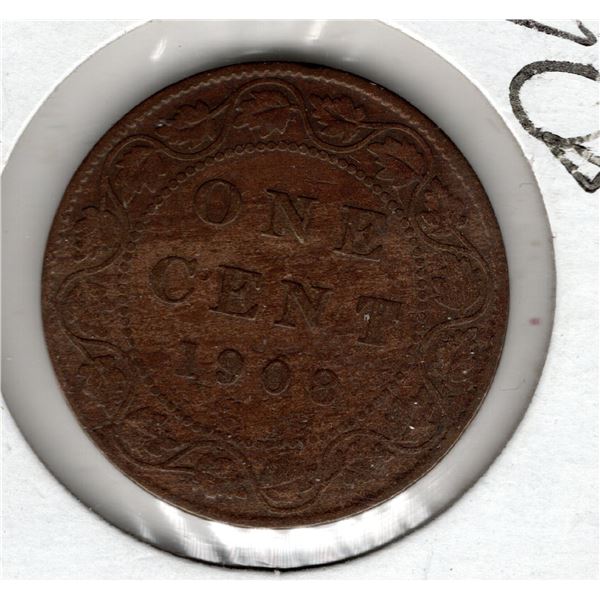 536.  1908 LARGE CENT