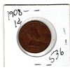 Image 2 : 536.  1908 LARGE CENT
