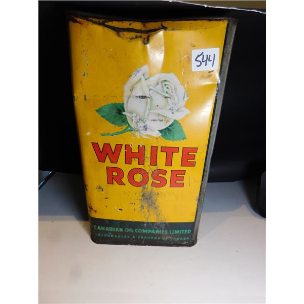 544.  1 GALLON WHITE ROSE OIL TIN