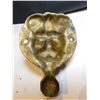 Image 3 : 546.  ANTIQUE LION HEAD DOOR KNOCKER, BRASS