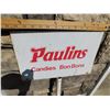 Image 3 : 549.  PAULINS METAL CANDY SIGN, TWO SIDES