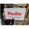 Image 4 : 549.  PAULINS METAL CANDY SIGN, TWO SIDES