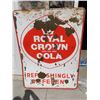 Image 1 : 550.  LARGE ROYAL CROWN COLA SIGN