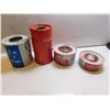Image 2 : 559.  VINTAGE ROLL BANDAGE CONTAINERS METAL