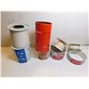 Image 3 : 559.  VINTAGE ROLL BANDAGE CONTAINERS METAL