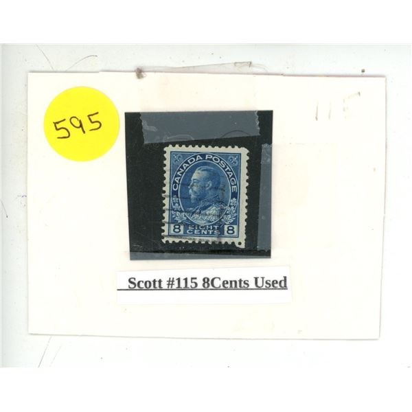 Scott #115 8 Cents Used.