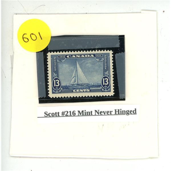 Scott #216 Mint Never Hinged.